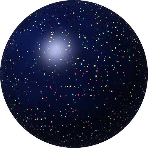 Fireworks bowling ball